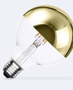 Ampoule Filament LED E27 6W 600 lm G95 Gold Reflect