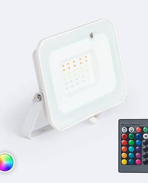 Projecteur LED 30W IP65 RGBW avec Télécommande IR