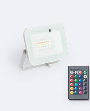 Projecteur LED 10W IP65 RGBW avec Télécommande IR