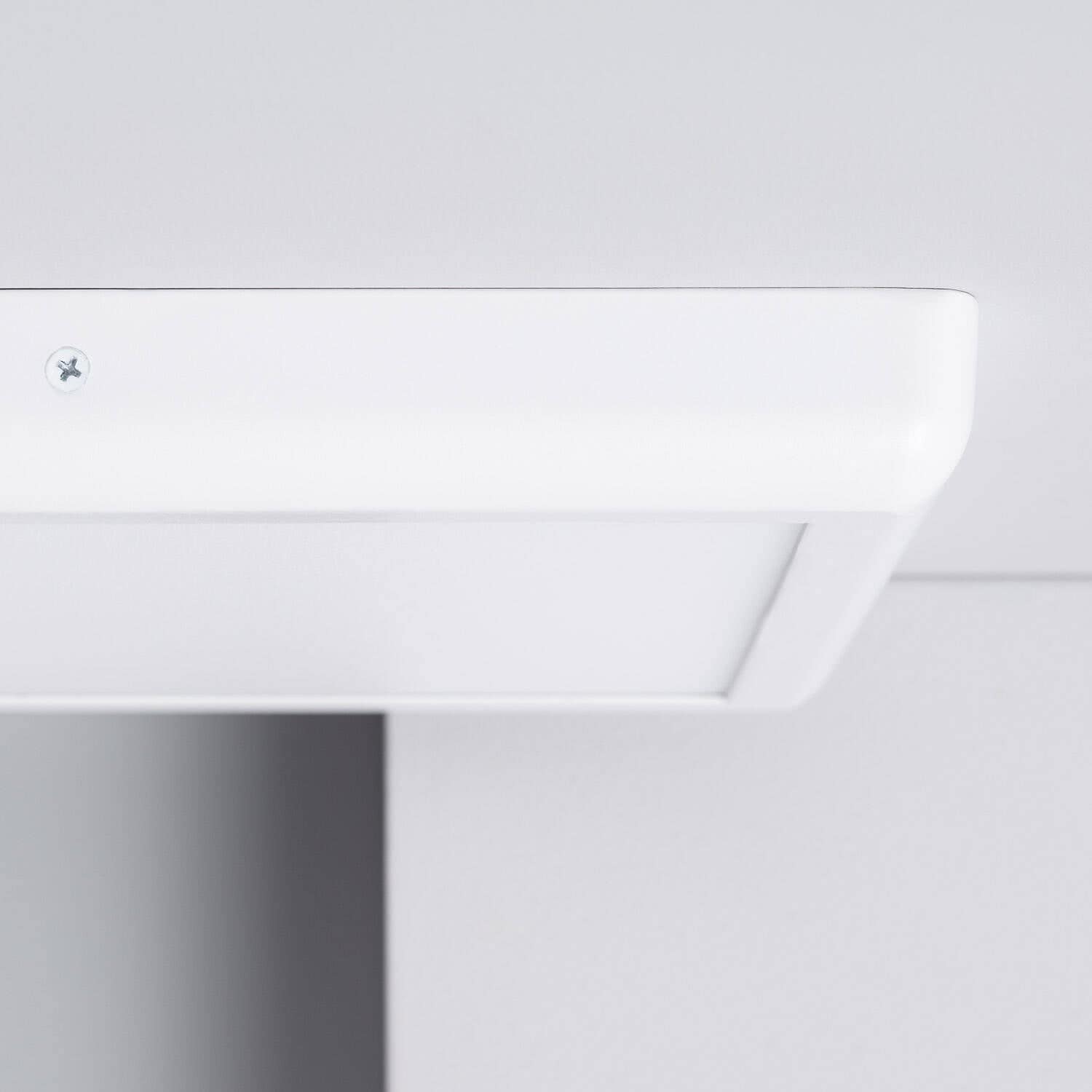 Plafonnier LED Métal Carré Design 24W Métal 300x300 mm White – Image 2