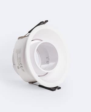 Collerette Downlight Conique Orientable Faible UGR pour Ampoule LED GU10 / GU5.3 Coupe Ø85 mm Suefix