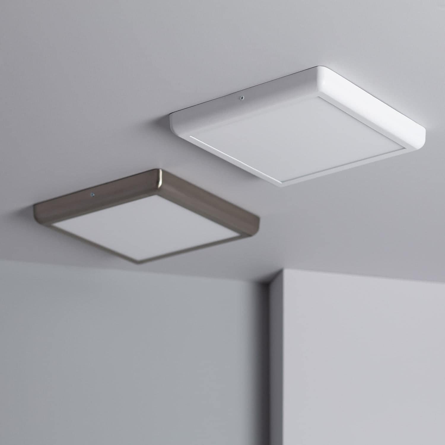 Plafonnier LED Métal Carré Design 24W Métal 300x300 mm White – Image 7