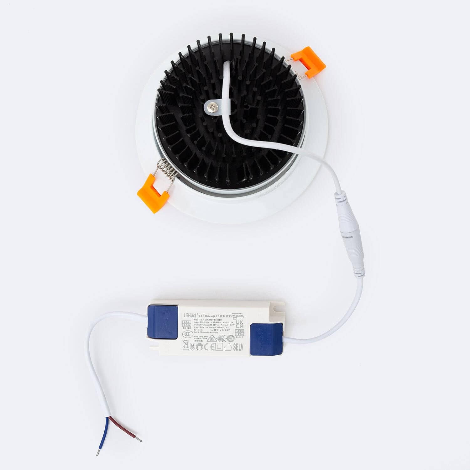 Spot Downlight LED 15W Rond COB CRI90 Coupe Ø 113 mm – Image 6